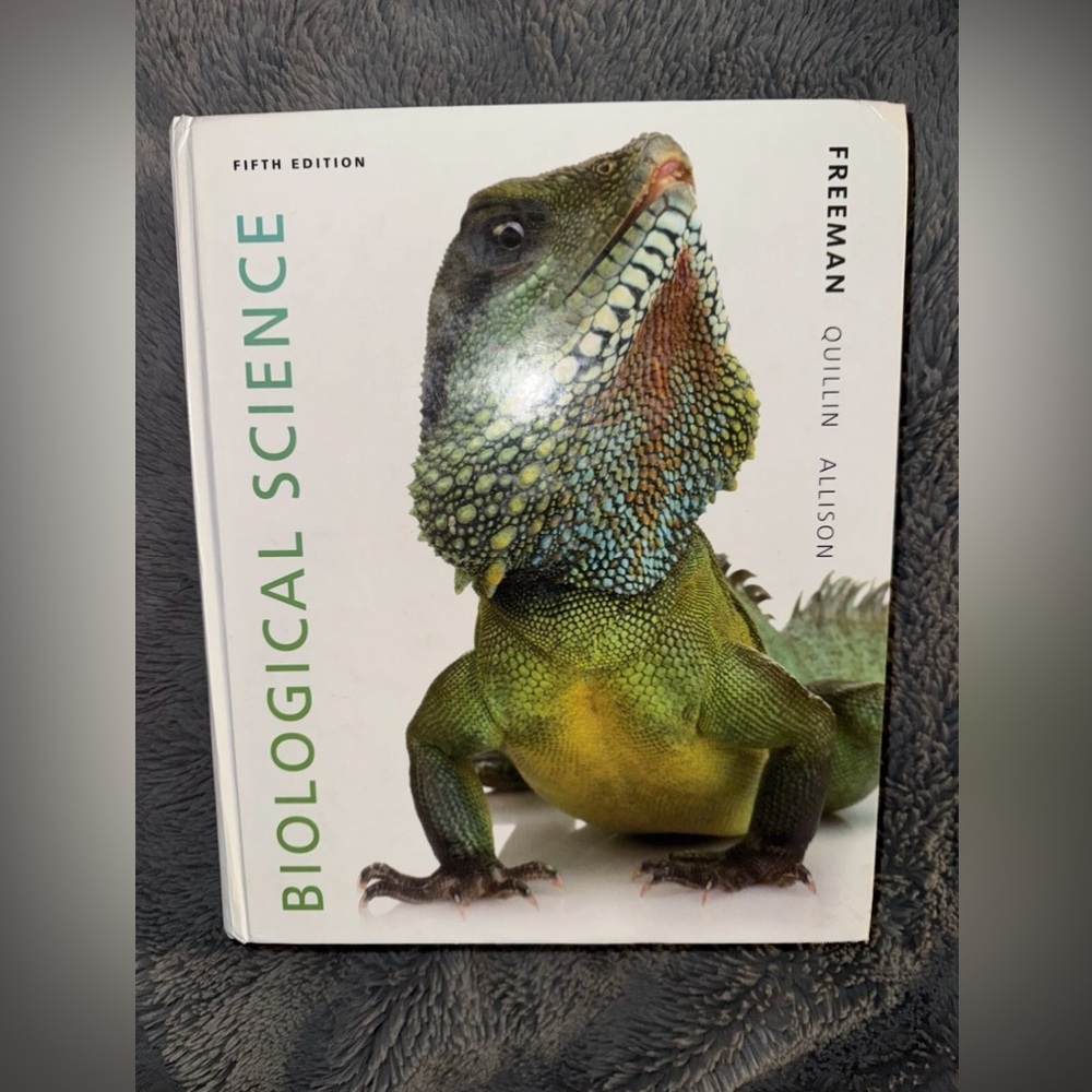 Biological Science Fifth Ed. Freeman Quillin Allison Textbook ISBN 9780321743671